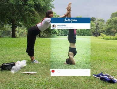 Instagram, le post workout