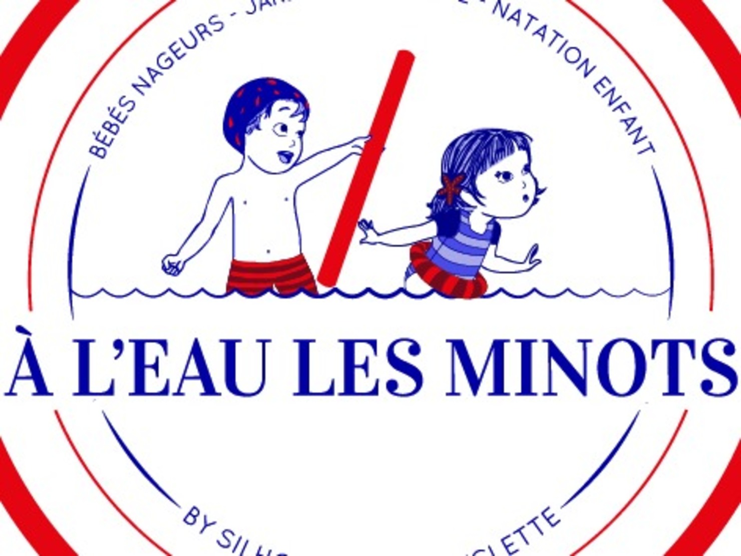 piscine silhouette et bicyclette