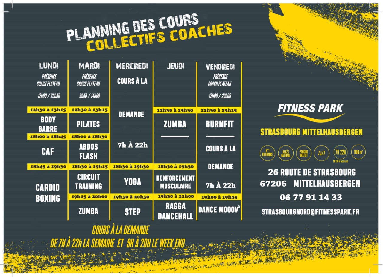 Fitness Park Strasbourg Mittelhausbergen Tarifs, Avis, Horaires